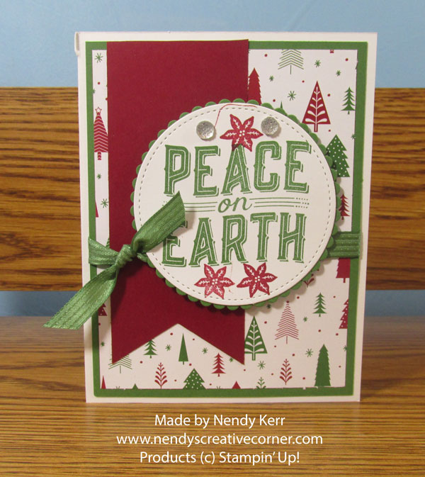 Peace on Earth Banner Card - Nendy's Creative Corner