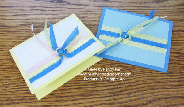 How to Attach Ribbon to Your Card Video - Nendy's Creative Corner