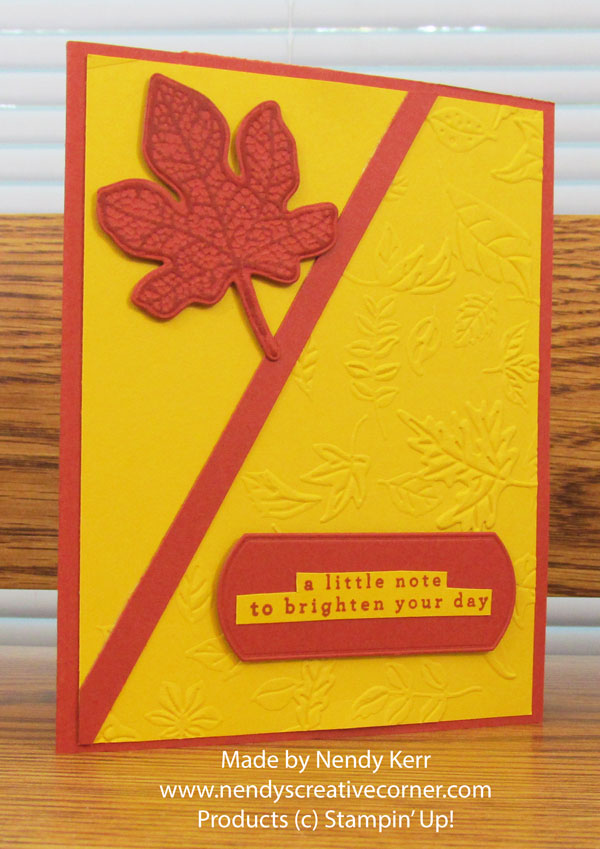 Changing to Fall Leaves Card - Nendy's Creative Corner
