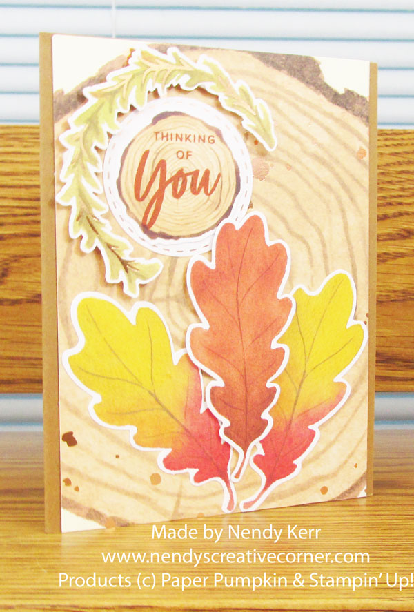 Thinking of You Autumn Card - Nendy's Creative Corner